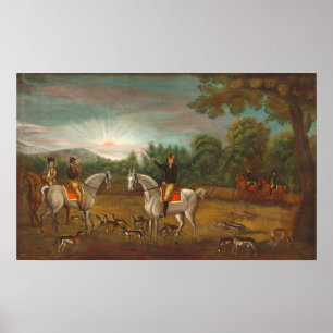 Der Start der Jagd - das amerikanische Poster der