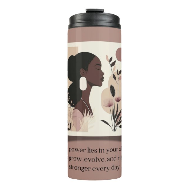 Der steigende Wärmeträger Thermosbecher (Vorderseite)