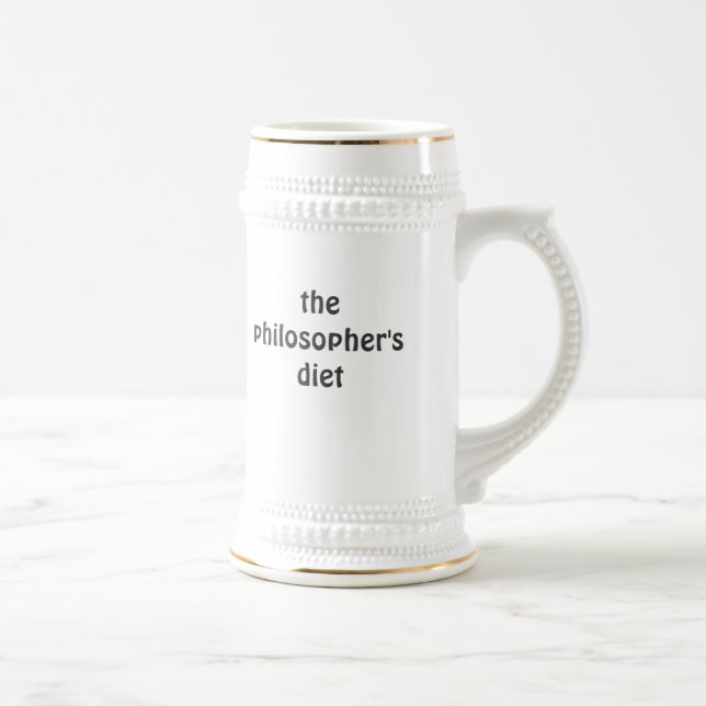 der Stein die Diät des Philosophen (links) Bierglas (Rechts)