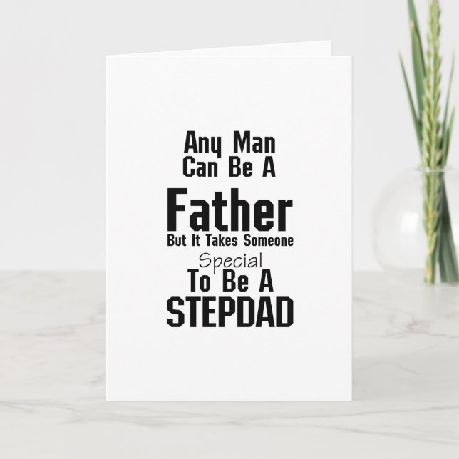 Der Stepdad-Geschenk-Väterstepdad-Großvater der Karte (Vorderseite)
