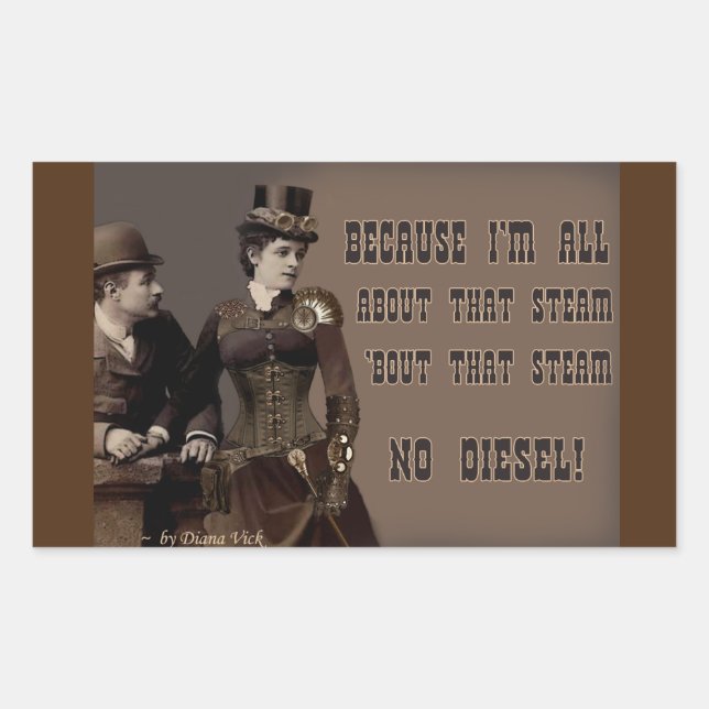 Der Steppaufkleber Rechteckiger Aufkleber (Vorderseite)