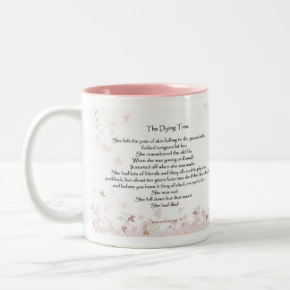 Der sterbende Baum Zweifarbige Tasse