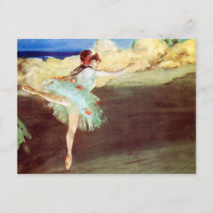 Der Stern: Dancer on Point von Degas Postkarte