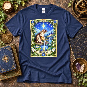 Der Stern Katzen Tarot - Hoffnung und Erneuerung T-Shirt