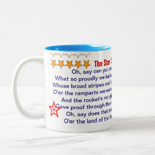 Der Stern Spangled Fahnen-Tasse Zweifarbige Tasse