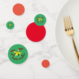 Der Stern strahlt zu Weihnachten hell Konfetti