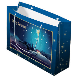 Der Stern von Bethlehem. Kundenspezifische Große Geschenktüte