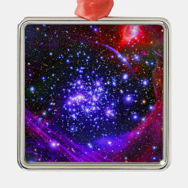 Der Sternenhimmel der Arches, tief im Hub Ornament Aus Metall (Vorne)