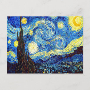 Der Sternenhimmel von Vincent van Gogh 1889 Postkarte