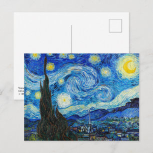 Der Sternennacht Van Gogh Postkarte