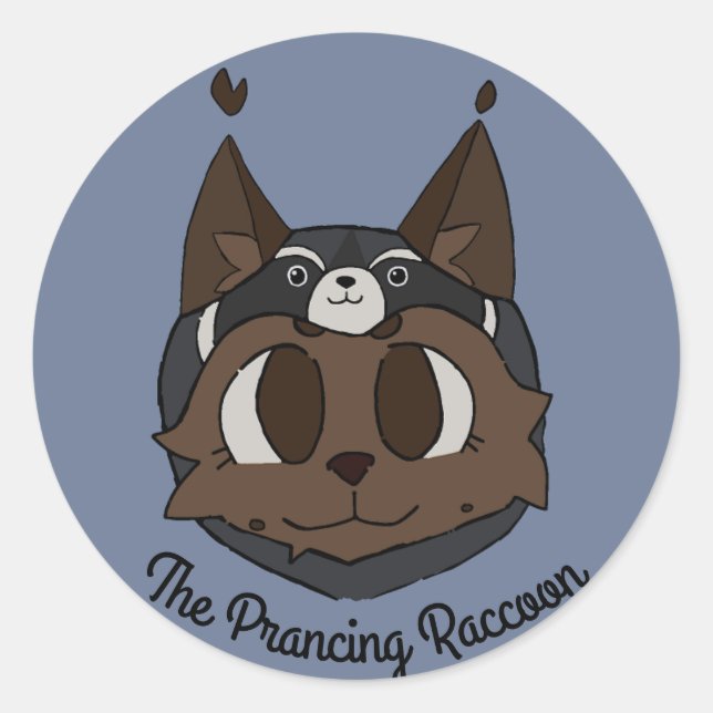 Der Sticker für den Raccoon-Geist (Vorderseite)