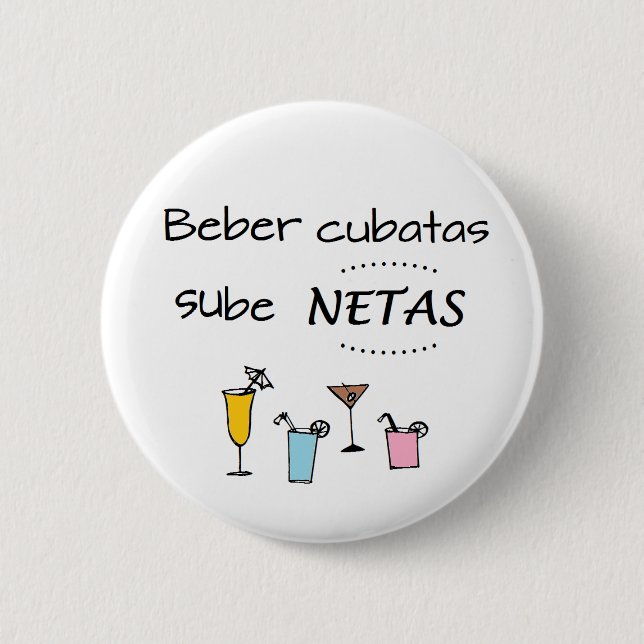 Der Stift cubatas trinken steigt an netto Button (Vorderseite)