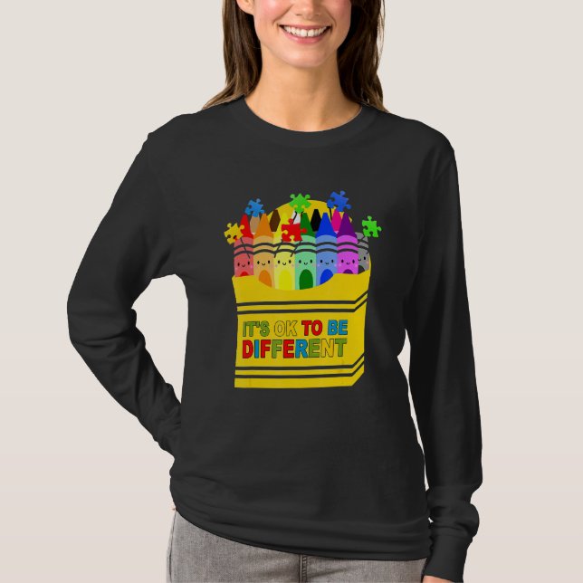 Der Stift für Autismus ist anders T-Shirt (Vorderseite)