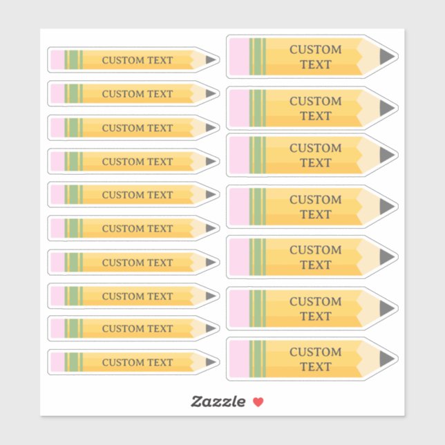 Der Stift für die benutzerdefinierte Textkid-Lehre Aufkleber (Blatt)