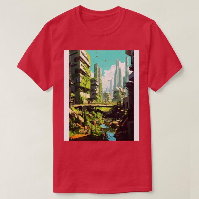Der Stil alter Stadtkunst T-Shirt (Design vorne)