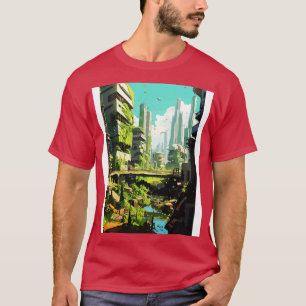 Der Stil alter Stadtkunst T-Shirt