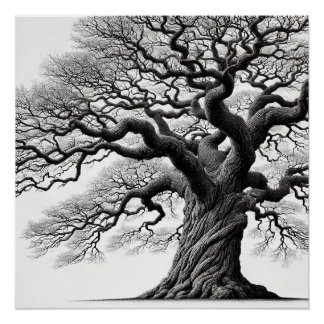 Der Stil der Old Tree Ink Poster