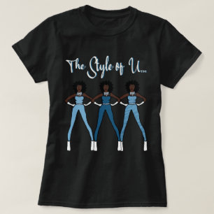 Der Stil des U-T - Shirt (Blue Topaz)