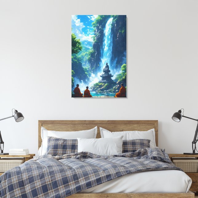 Der stille Aufstieg der Mönche Leinwanddruck (Insitu (Schlafzimmer))