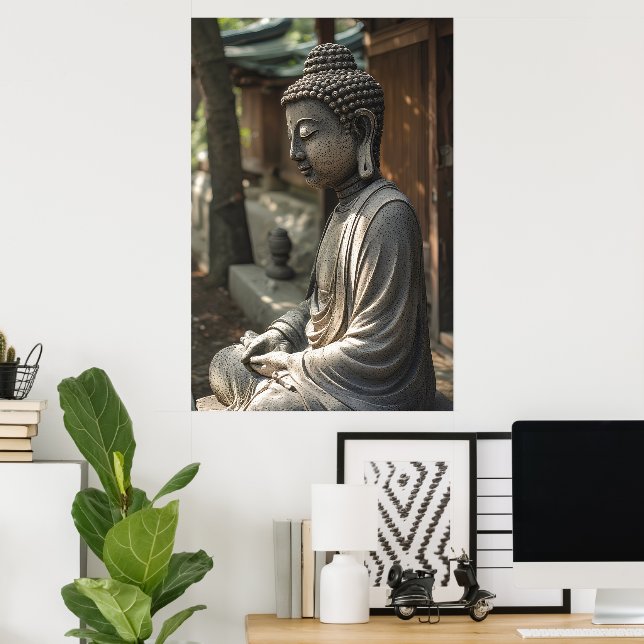 Der stille Buddha Poster (Heimbüro)