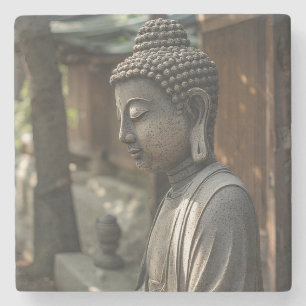 Der stille Buddha Steinuntersetzer