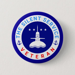 Der Stille Service Veteran elegant Button