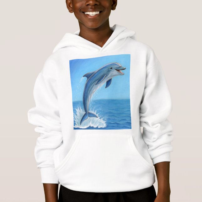Der stille Tanz des Delfins Hoodie (Vorderseite)