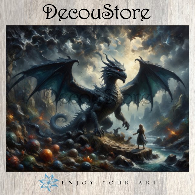 Der stille Wächter-Drache Decoupage Seidenpapier (Von Creator hochgeladen)