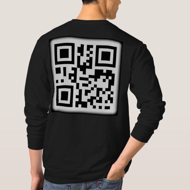 Der stilvolle QR-Code-T - Shirt (Rückseite)