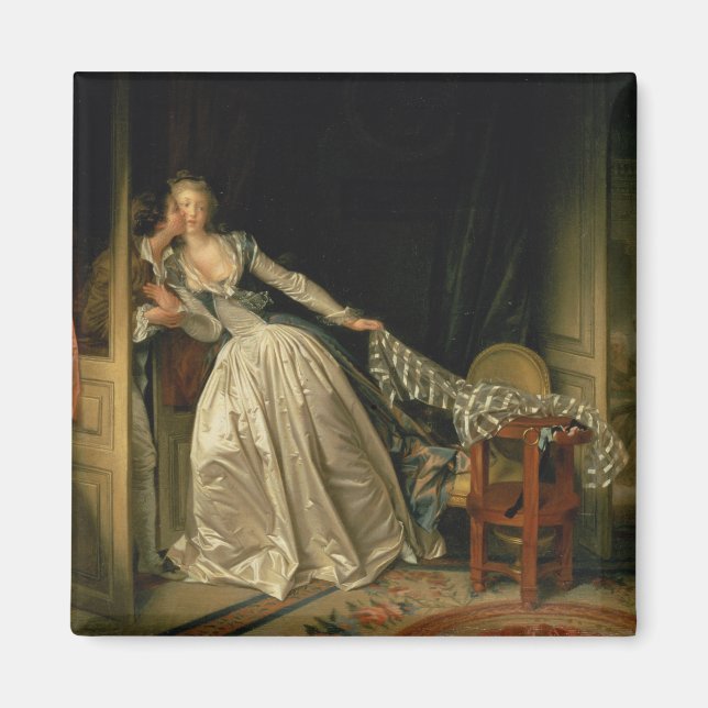 Der Stolen Kiss von Jean-Honore Fragonard Magnet (Vorne)