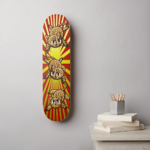 Der Stolz der Leopard Skateboard
