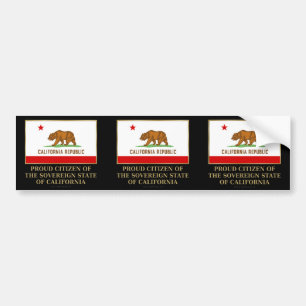 Der stolze Bürger Kaliforniens Autoaufkleber