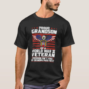 Der stolze Enkel eines 2. Veteranen des Weltkriegs T-Shirt