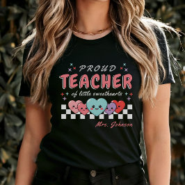 Der stolze Lehrer von Sweethearts Valentinstag Sch T-Shirt