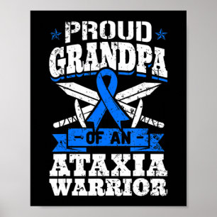 Der stolze Opa eines Ataxia-Kriegerkriegers, der s Poster