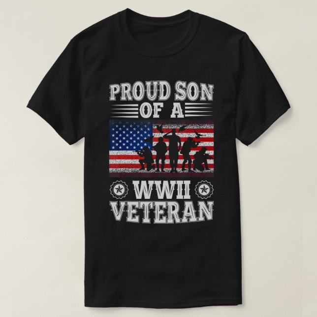 Der stolze Sohn eines Veteranen des Zweiten Weltkr T-Shirt (Design vorne)