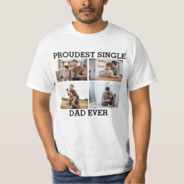 Der stolzeste Single Vater je ein Foto-Collage T-Shirt