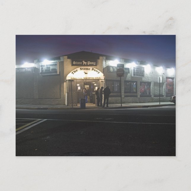 Der Stone Pony Asbury Park Jersey Shore Postkarte (Vorderseite)