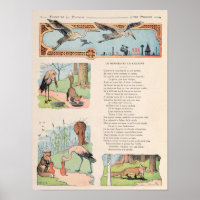 Der Storch und der Fuchs aus den Fabeln