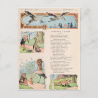 Der Storch und der Fuchs aus den Fabeln