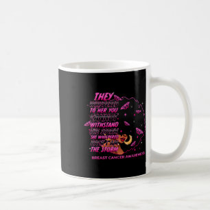 Der Storm Schwarze Frauen Brustkrebs-Krieger rosa Kaffeetasse
