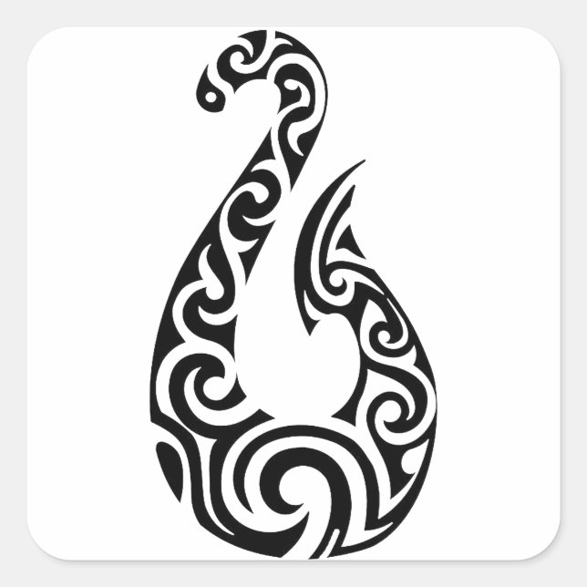 DER STRAFWEG QUADRATISCHER AUFKLEBER (Vorderseite)