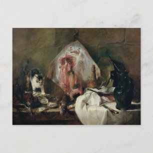Der Strahl oder, der Küchen-Innenraum, 1728 Postkarte