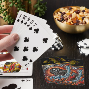 Der strahlende Christus über den Gipfeln Spielkarten
