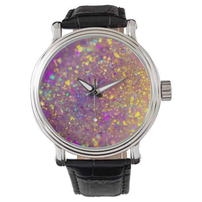 Der strahlende Holografischer Opal Armbanduhr (Vorderseite)
