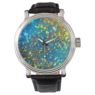 Der strahlende Holografischer Opal Armbanduhr