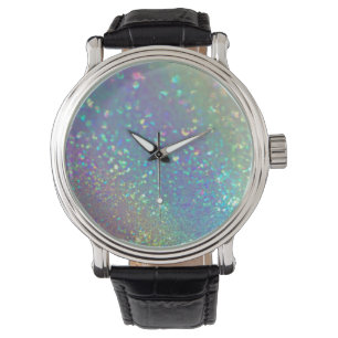 Der strahlende Holografischer Opal Armbanduhr