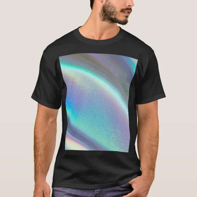 Der strahlende Holografischer Opal T-Shirt (Vorderseite)