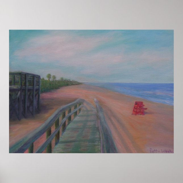 DER STRAND AM STRAND VON FLAGLER POSTER (Vorne)