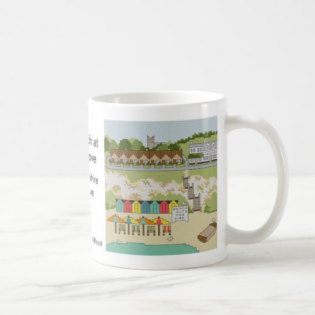 Der Strand an der Otter-Bucht-Tasse Kaffeetasse (Rechts)